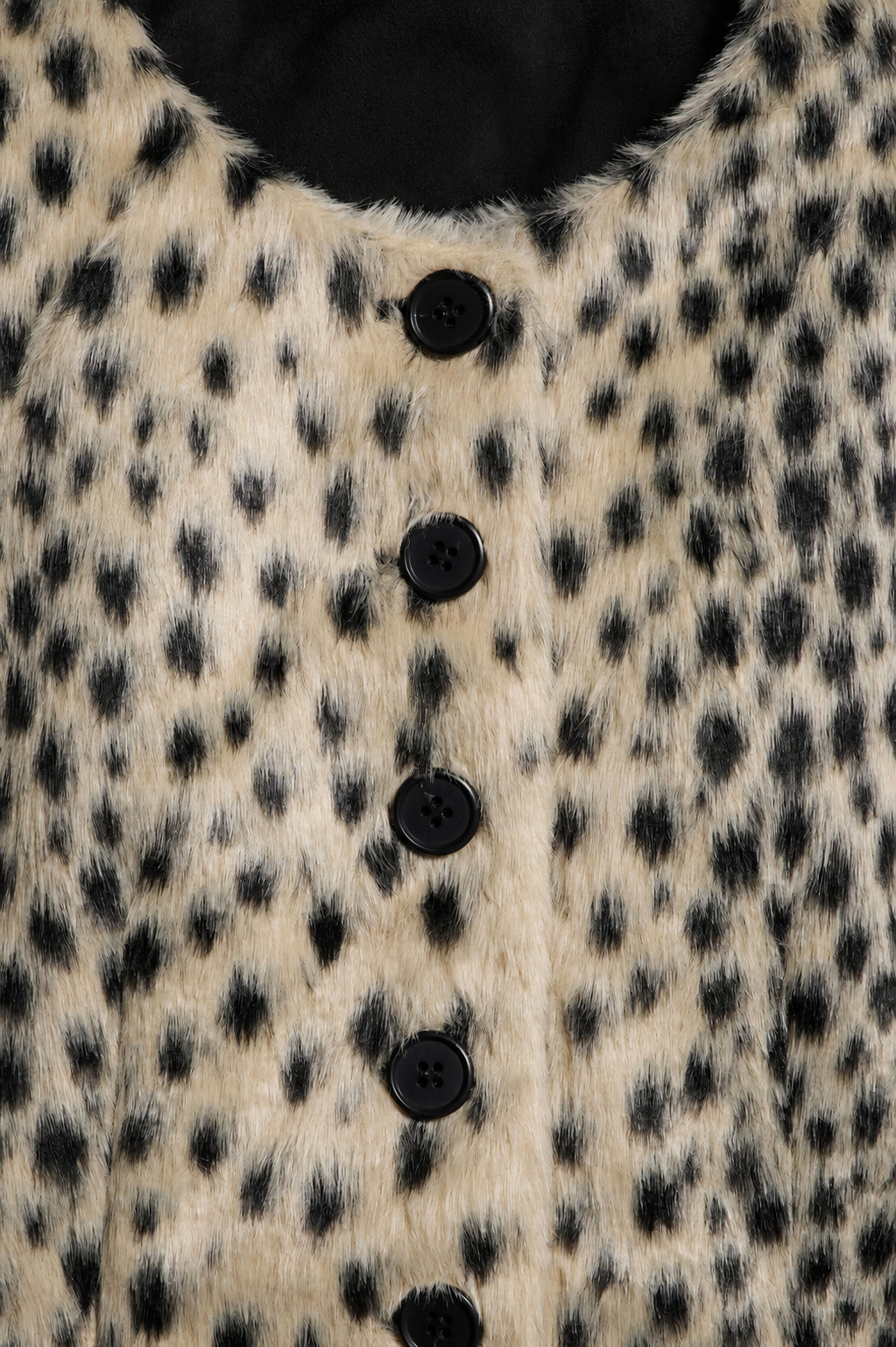 Blazer Effetto Pelliccia Leopardato