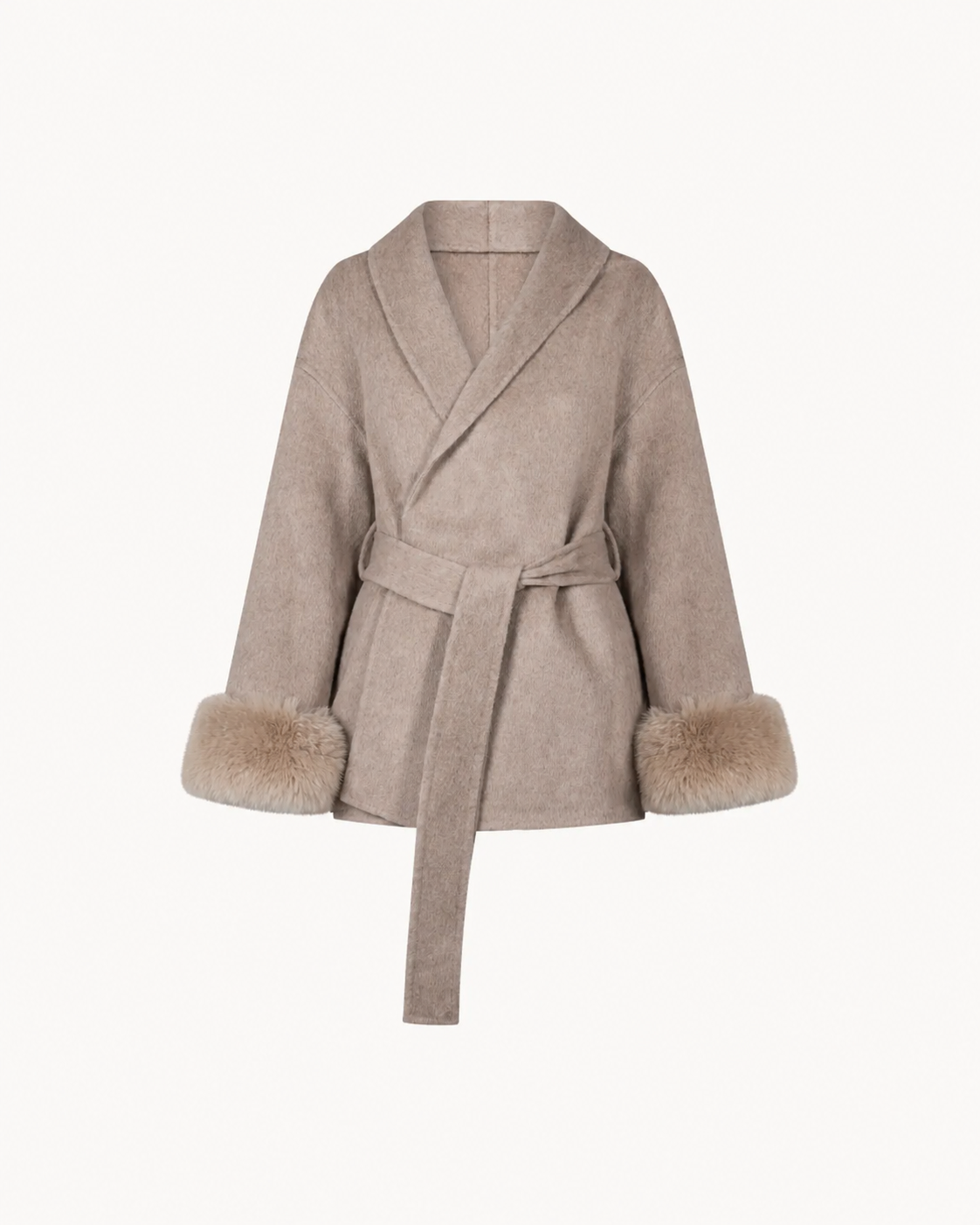 Sienna Fur Wrap Coat