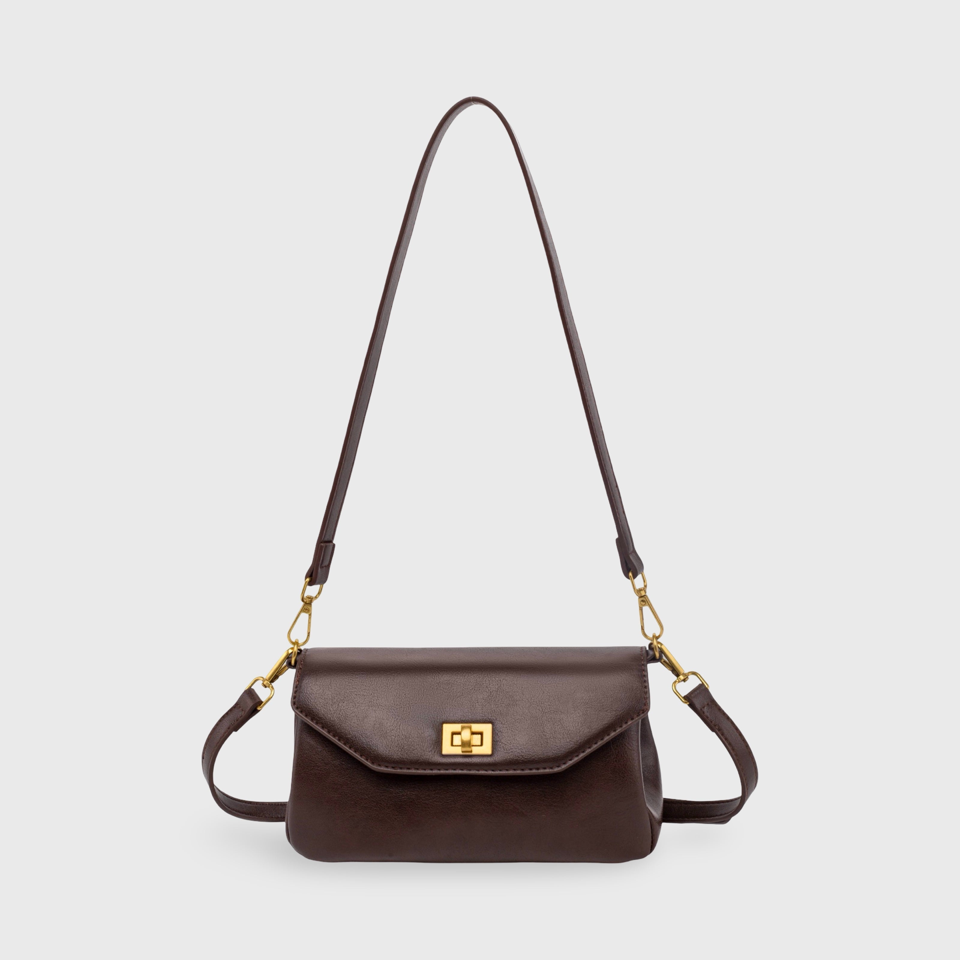 Selvina Mini Borsa a Tracolla - Caffè Vintage
