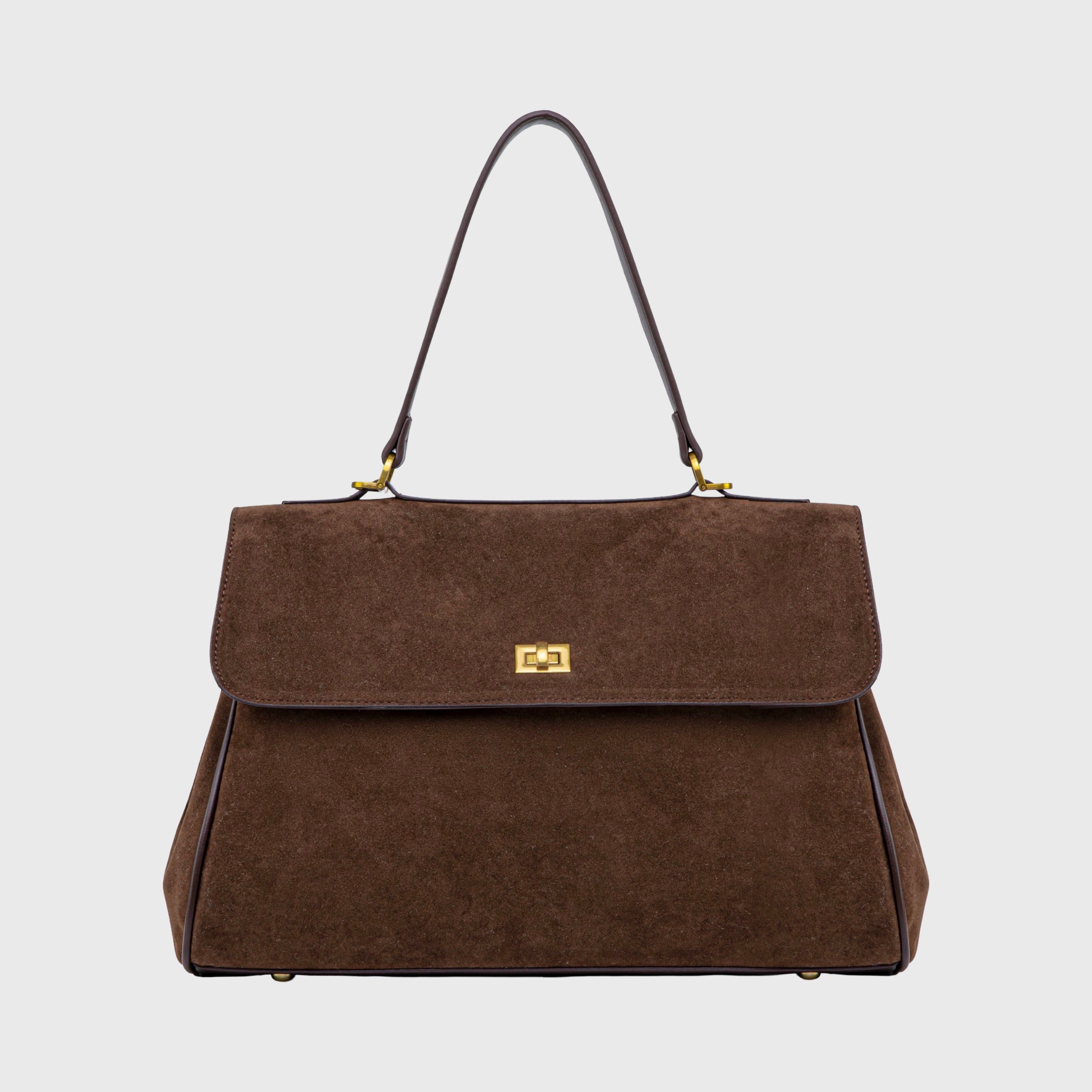 Miralena Borsa Essenziale - Marrone Scamosciato