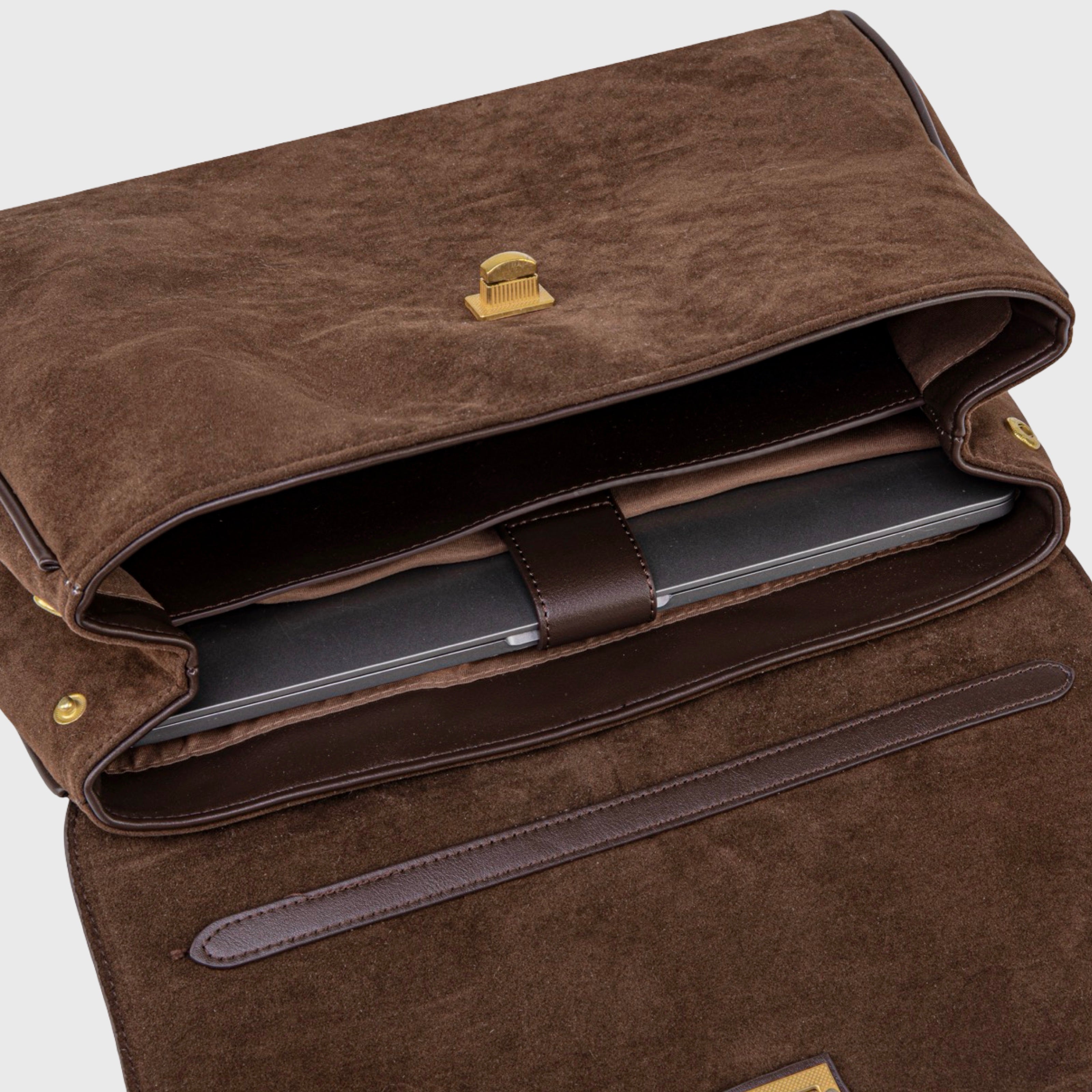 Miralena Borsa Essenziale - Marrone Scamosciato