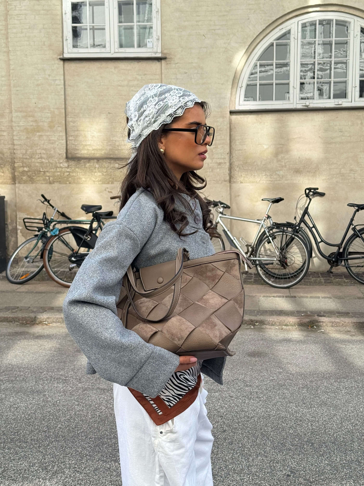 Clea High Neck Jacket - Grigio