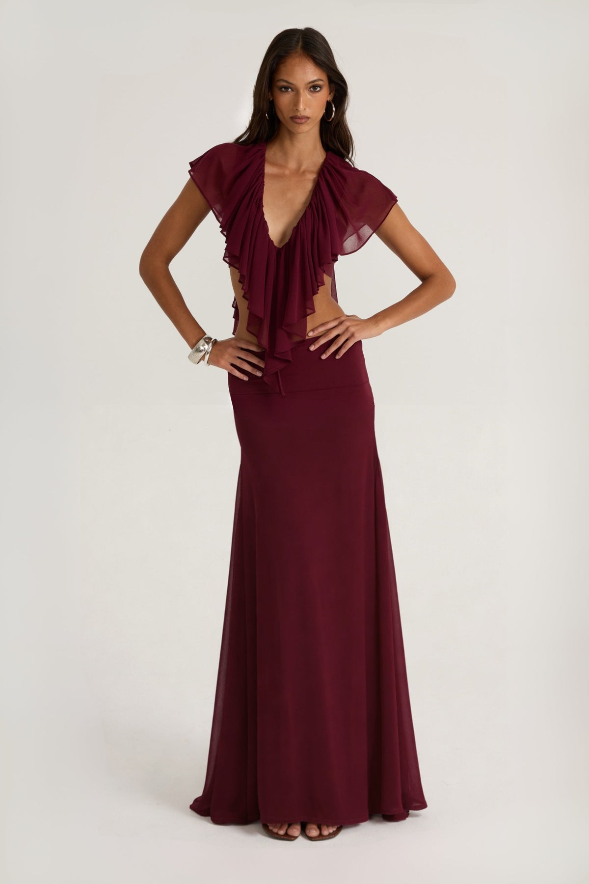 Clover Skirt - Bordeaux
