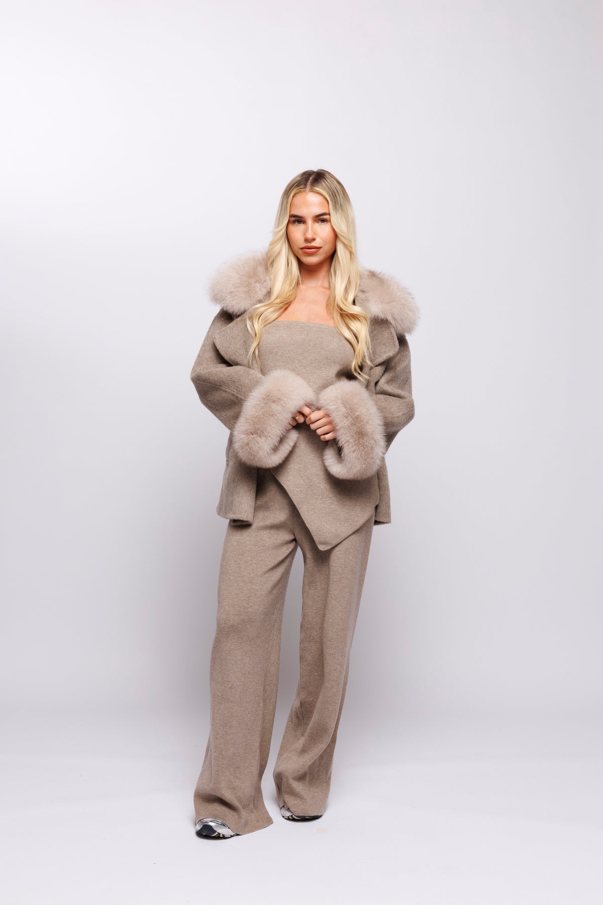 Claridges Short Coat - Beige