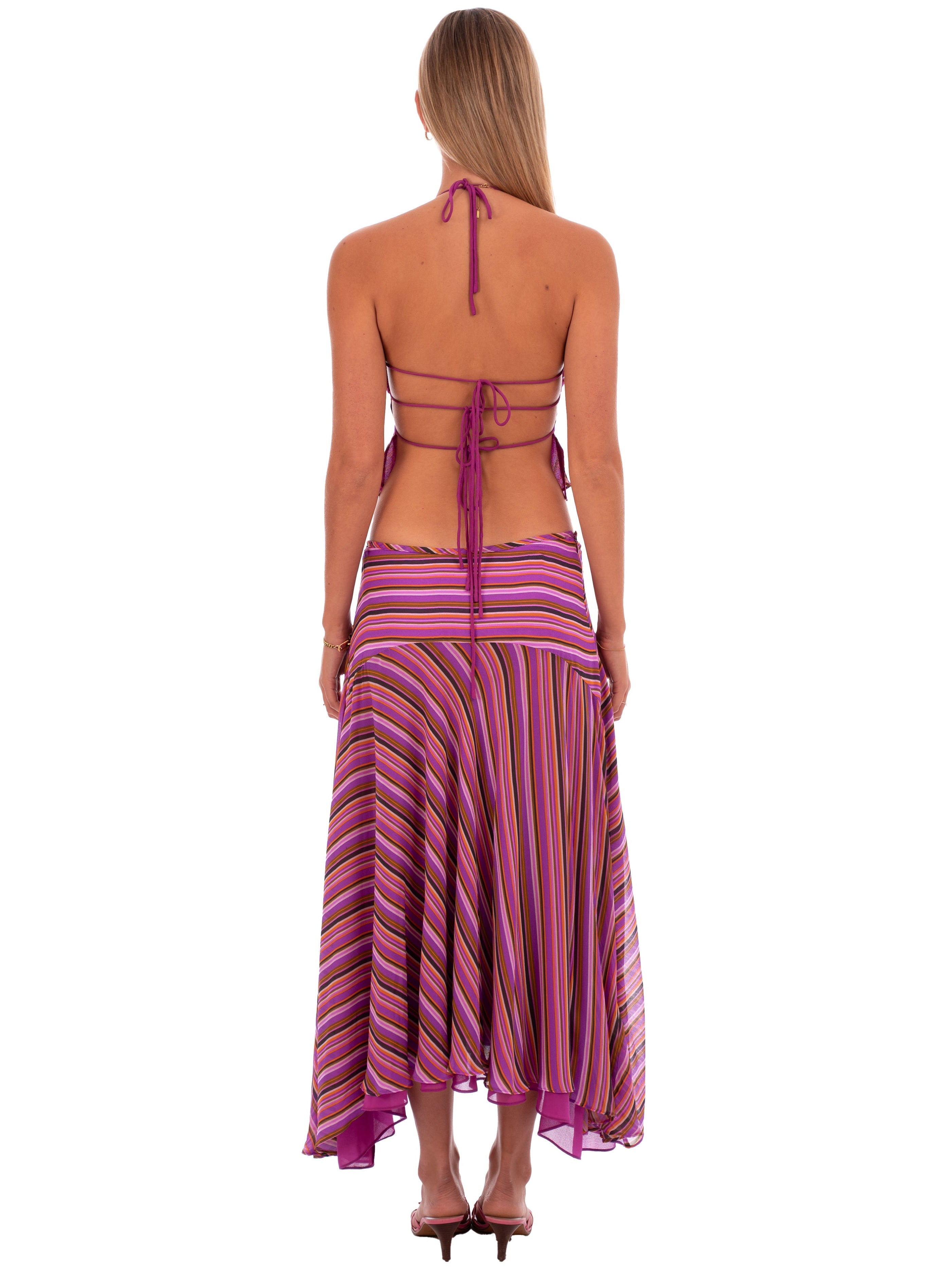 Heidi Midi Skirt - Plum