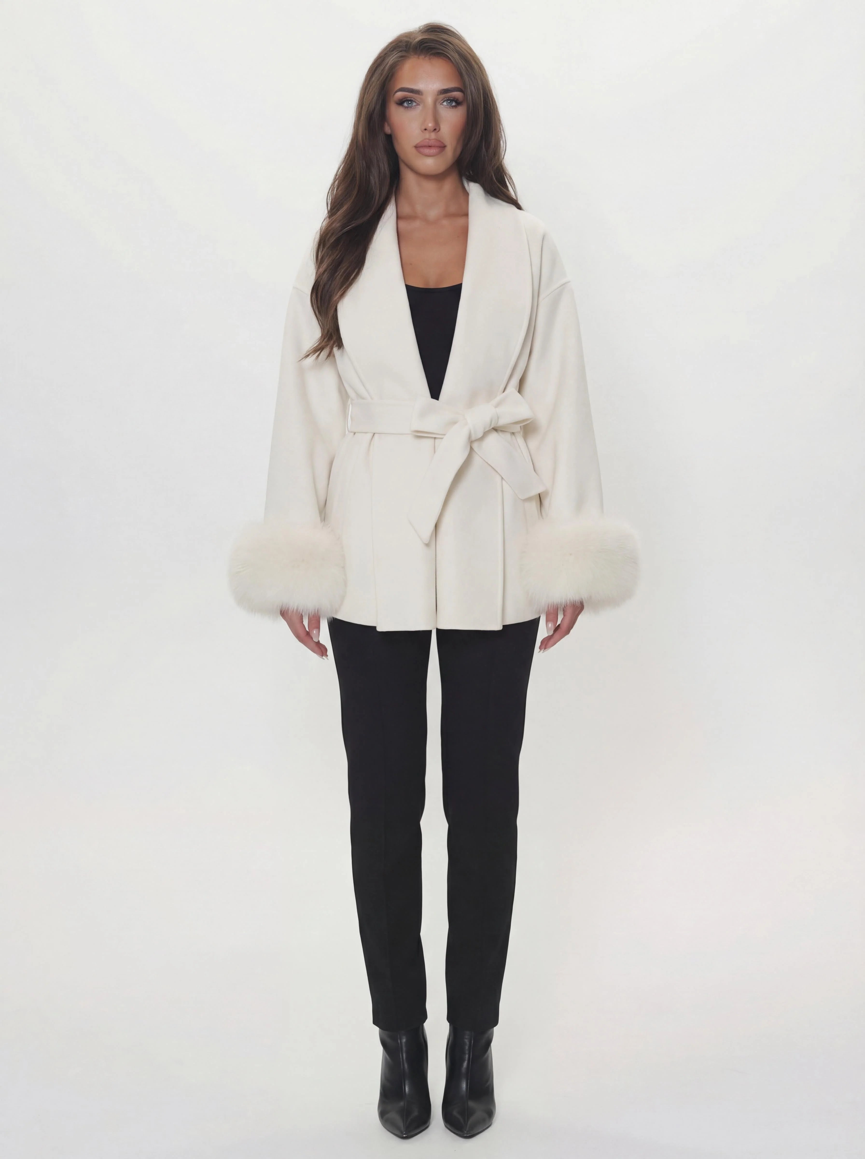 Sienna Fur Wrap Coat