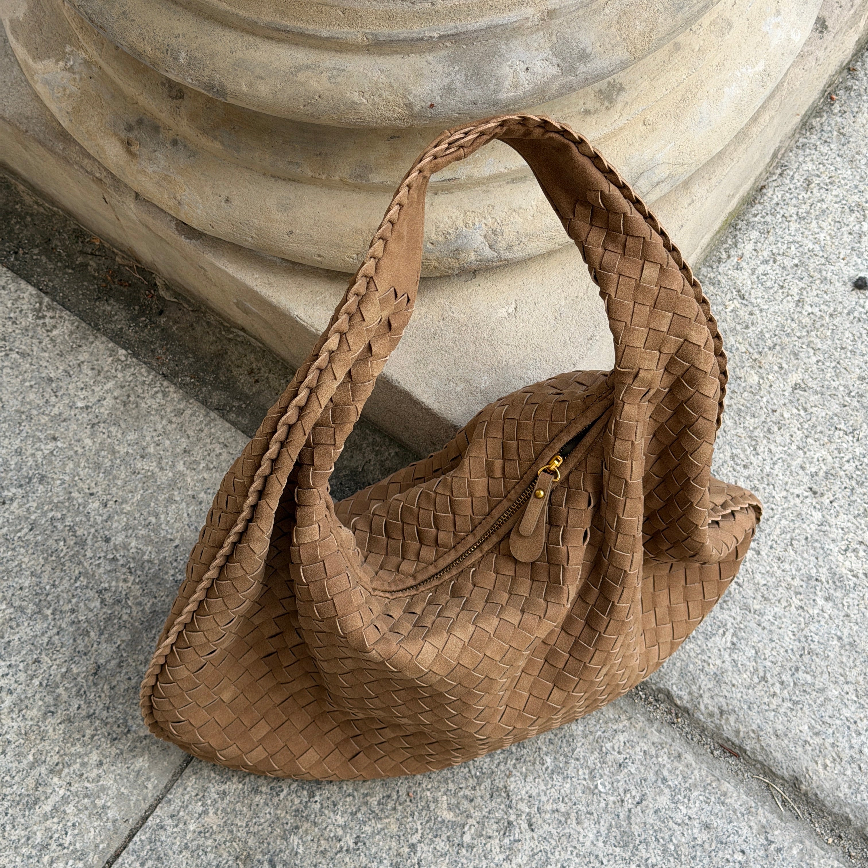 Talvessa Borsa Oversize Scamosciata - Kaki