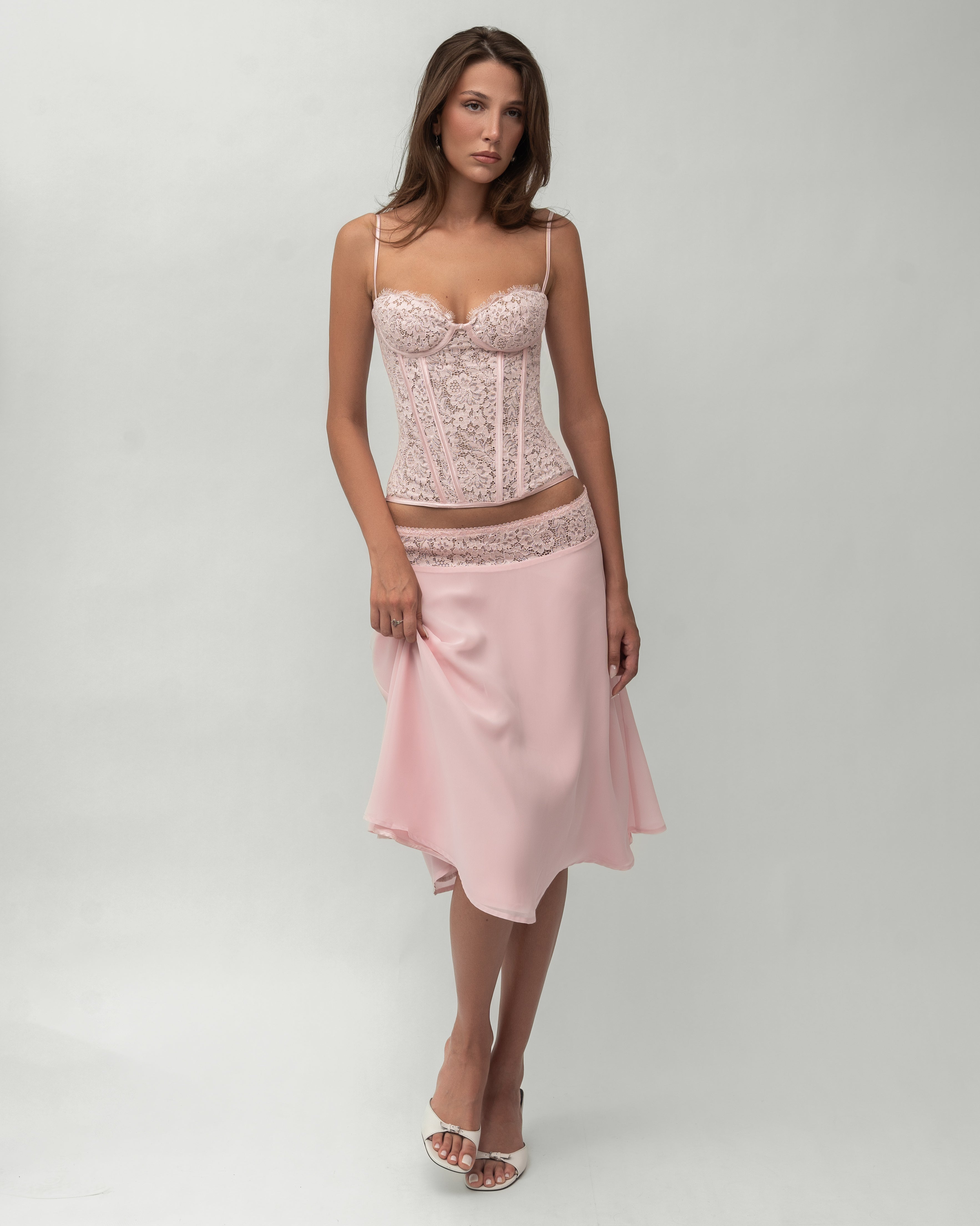 Bloom Skirt and Top Set - Rosa