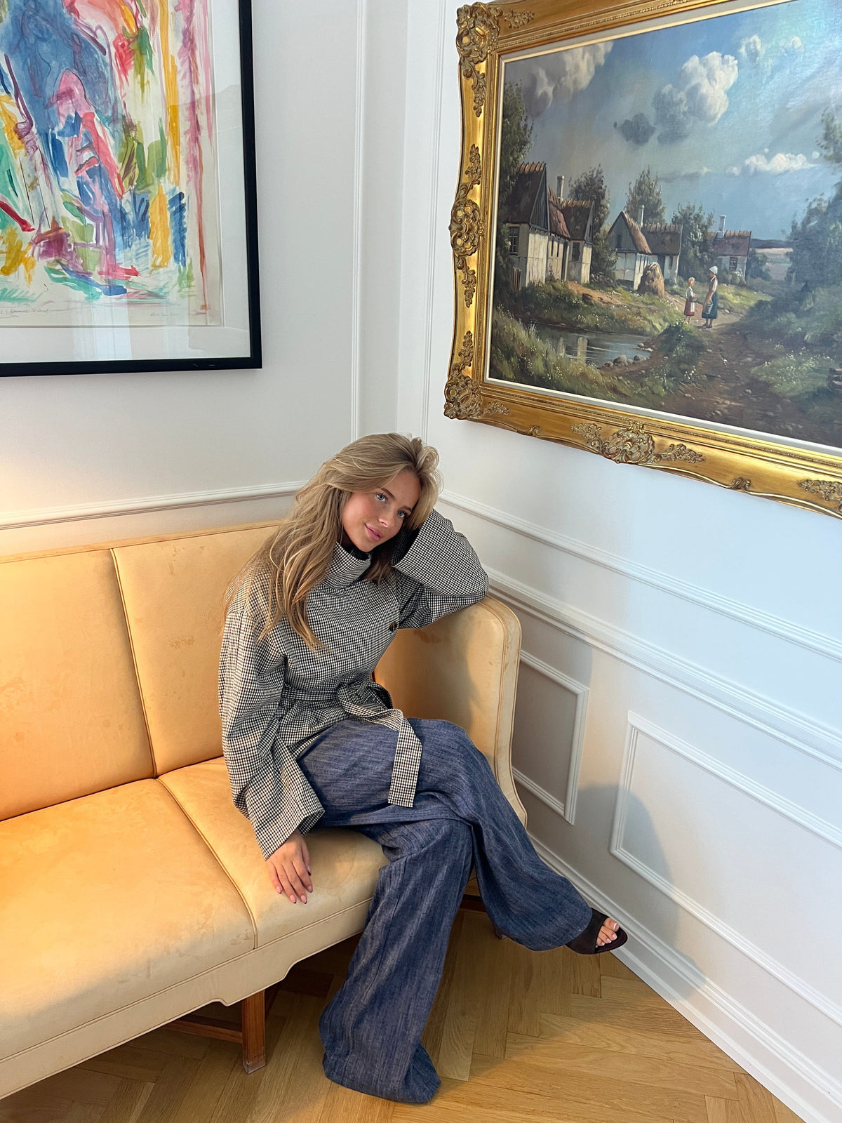 Alessia Funnel Neck Jacket - A Quadri