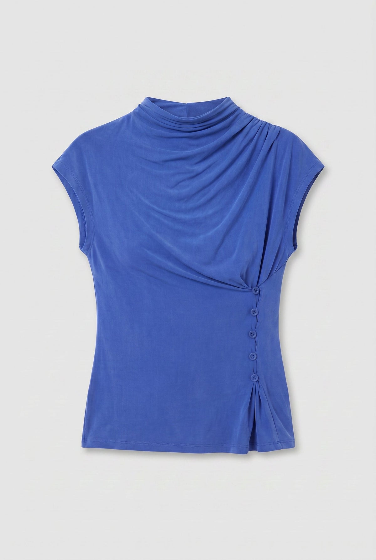 Kylie Button Top - Lapislazzuli