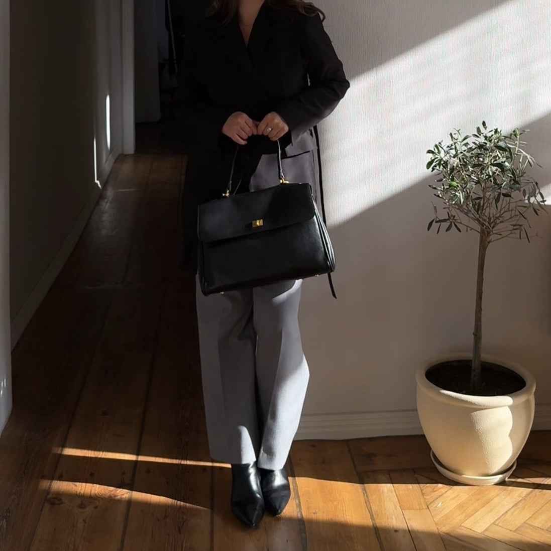 Miralena Borsa Essenziale - Nero Vintage