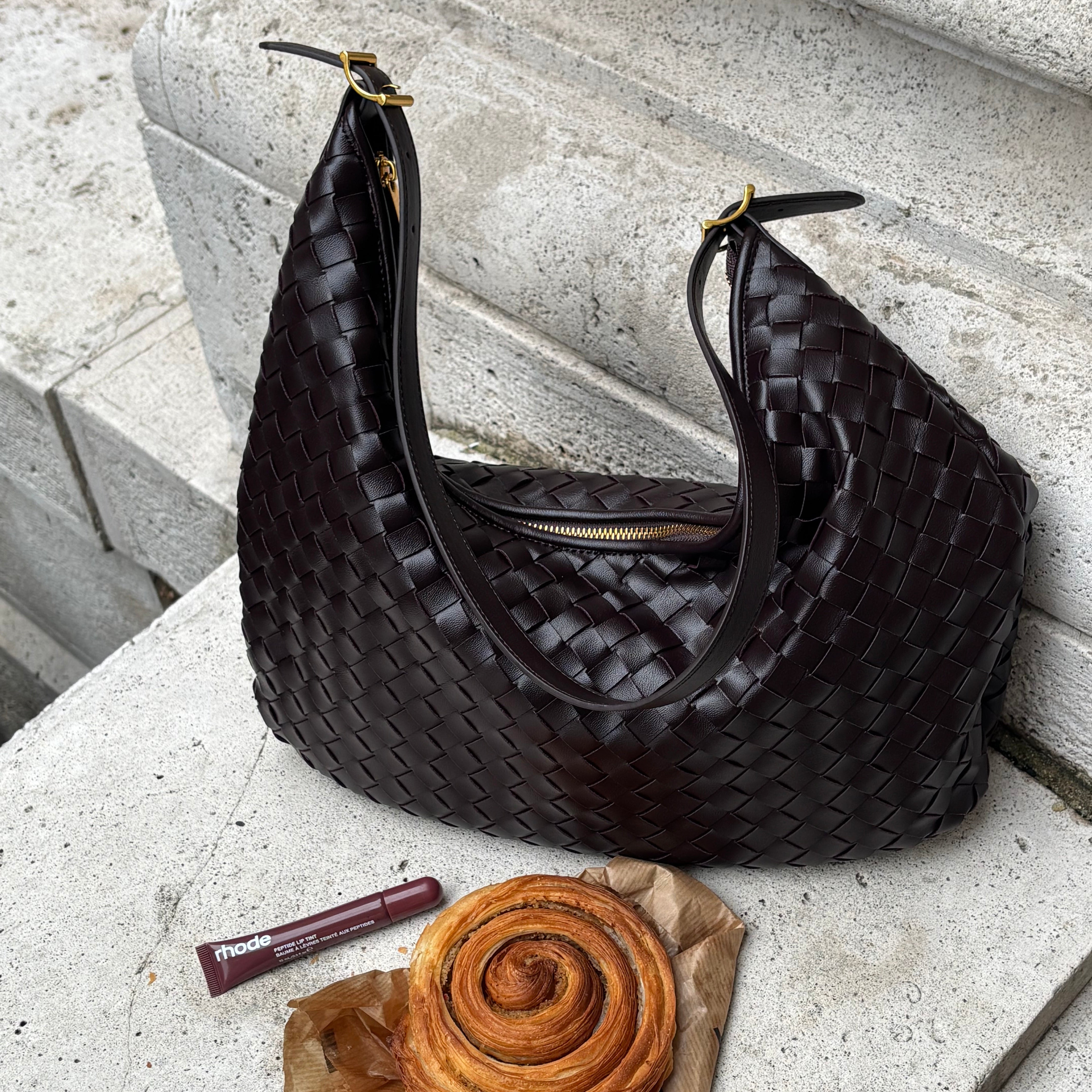 Talvina Borsa Intrecciata - Caffè