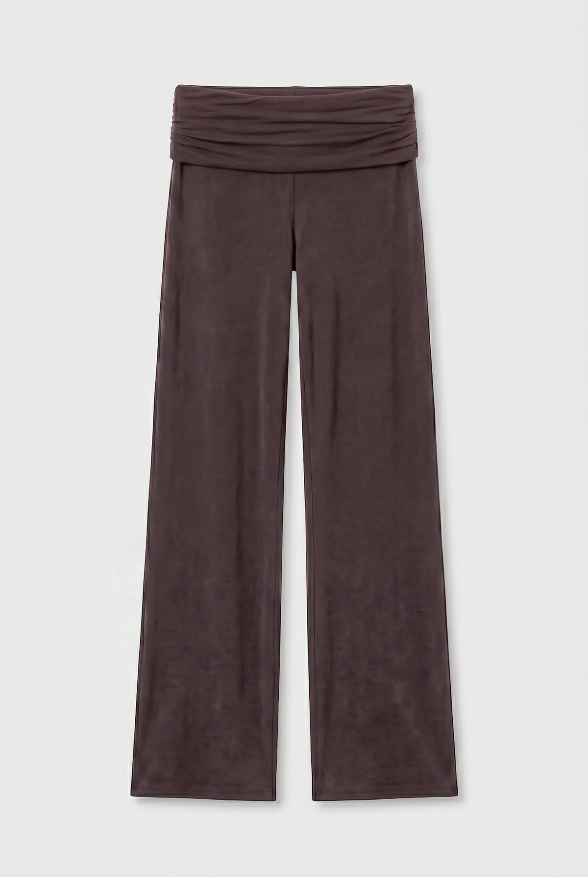 Kylie Fold Over Trousers - Cacao