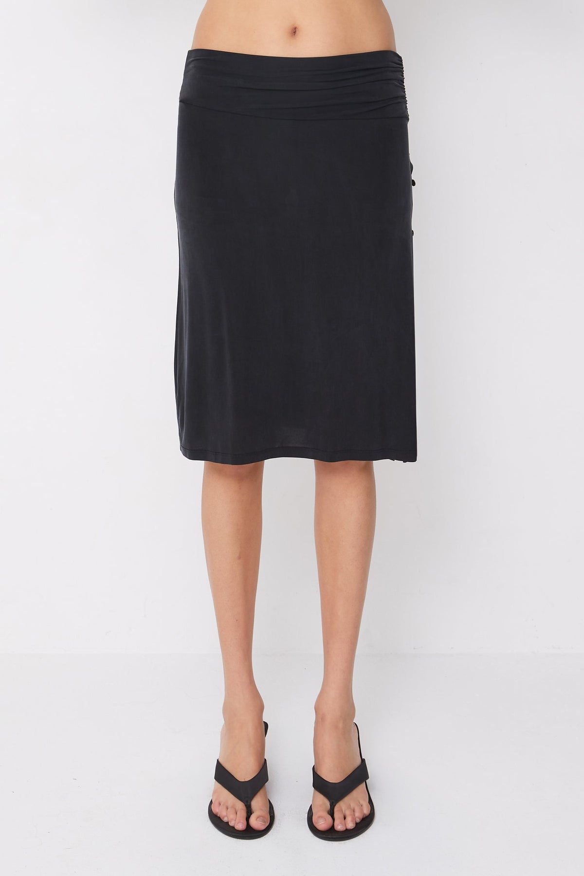 Kylie Vent Midi Skort - Grafite