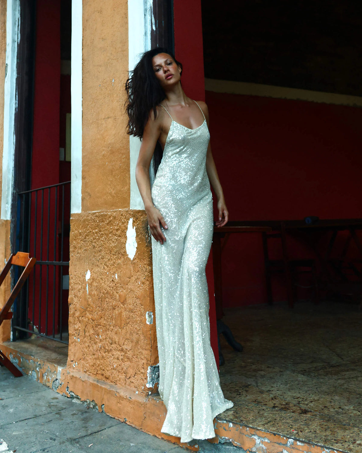 Olivia Sequin Maxi Dress