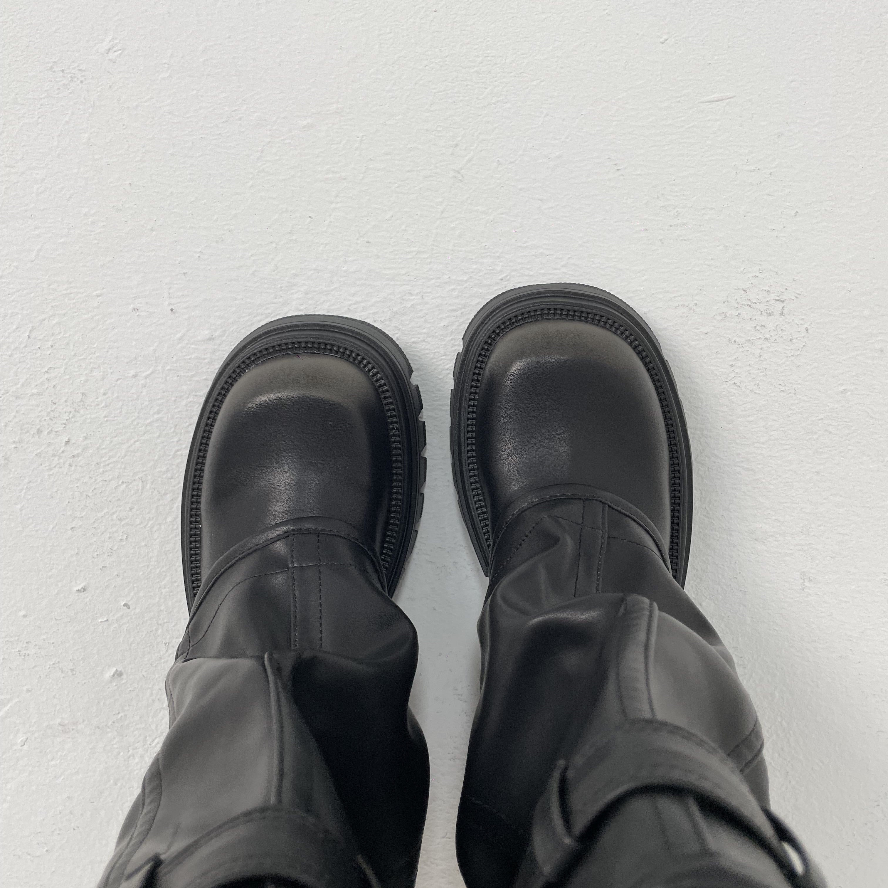 Marveena Stivale Platform con Risvolto