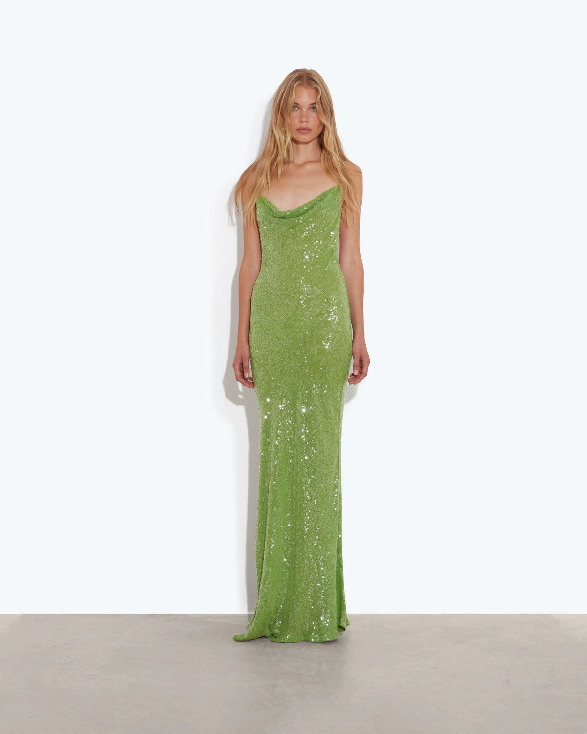Gaia Verde Maxi Dress