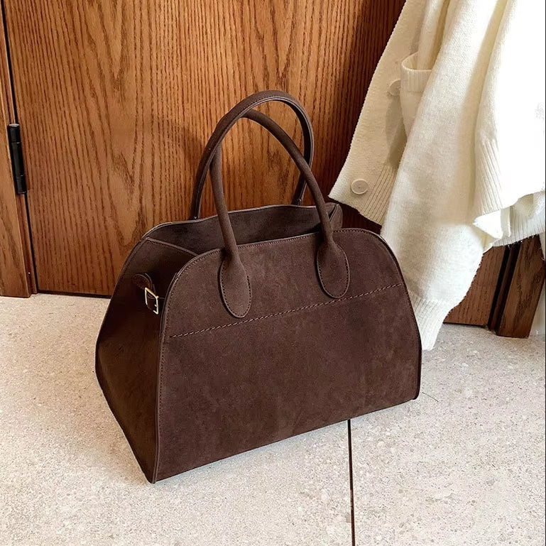 Coralda Mini Borsa Scamosciata - Marrone Scuro