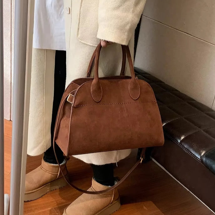 Coralda Mini Borsa Scamosciata - Marrone