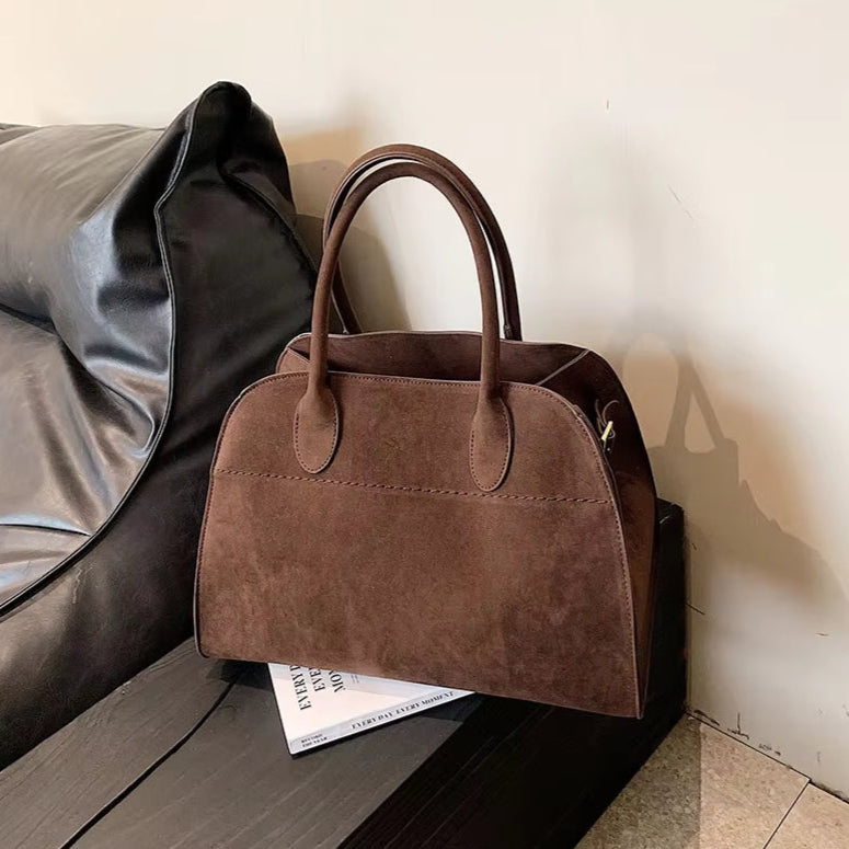 Coralda Mini Borsa Scamosciata - Marrone Scuro