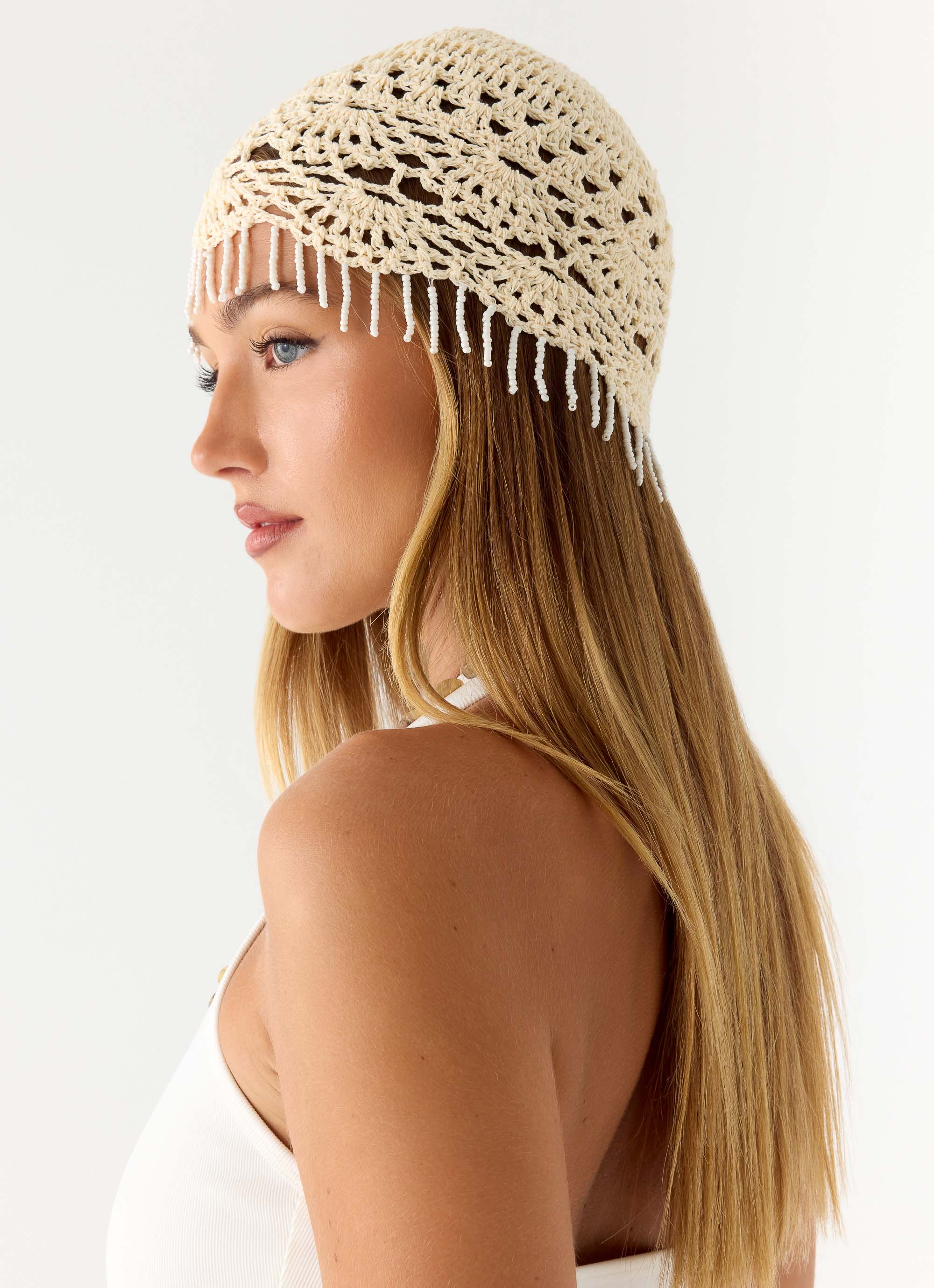 Crochet Hat - Crema