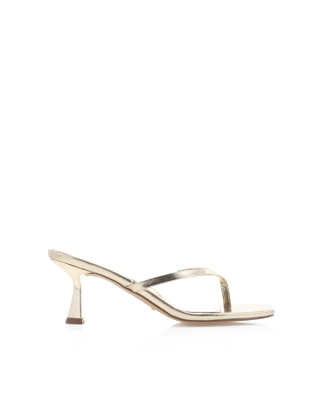 Talvia Sandalo Infradito con Tacco - Oro Metallizzato