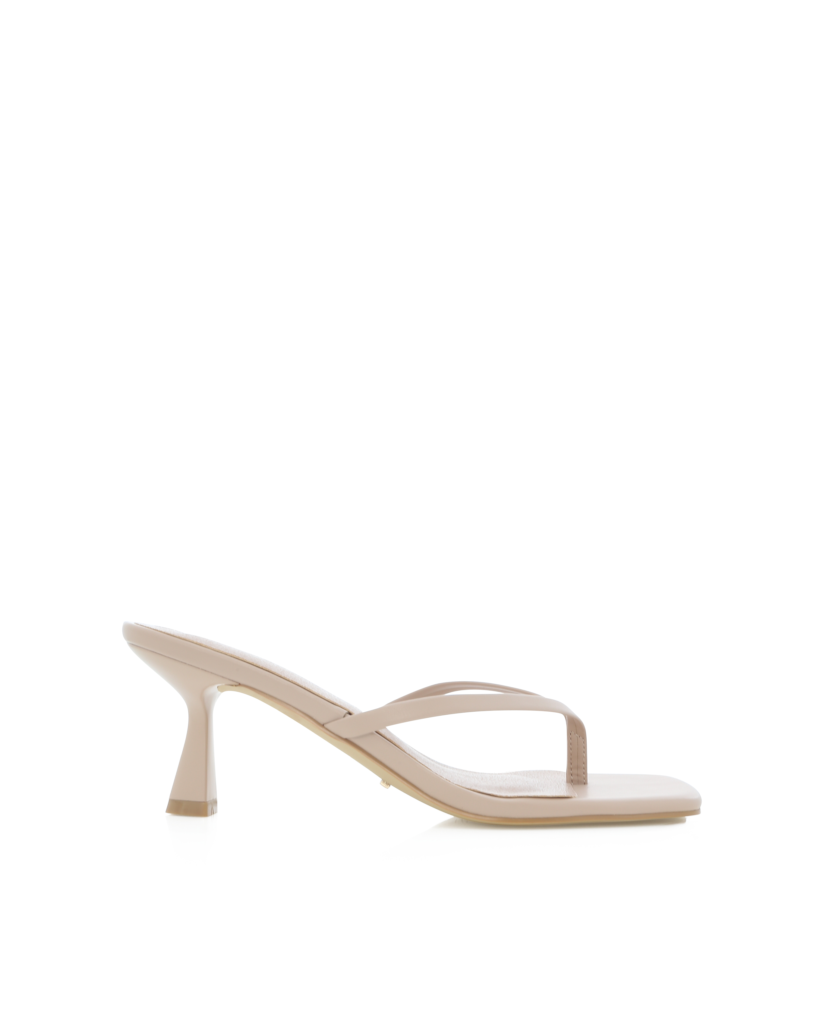 Talvia Sandalo Infradito con Tacco - Nude