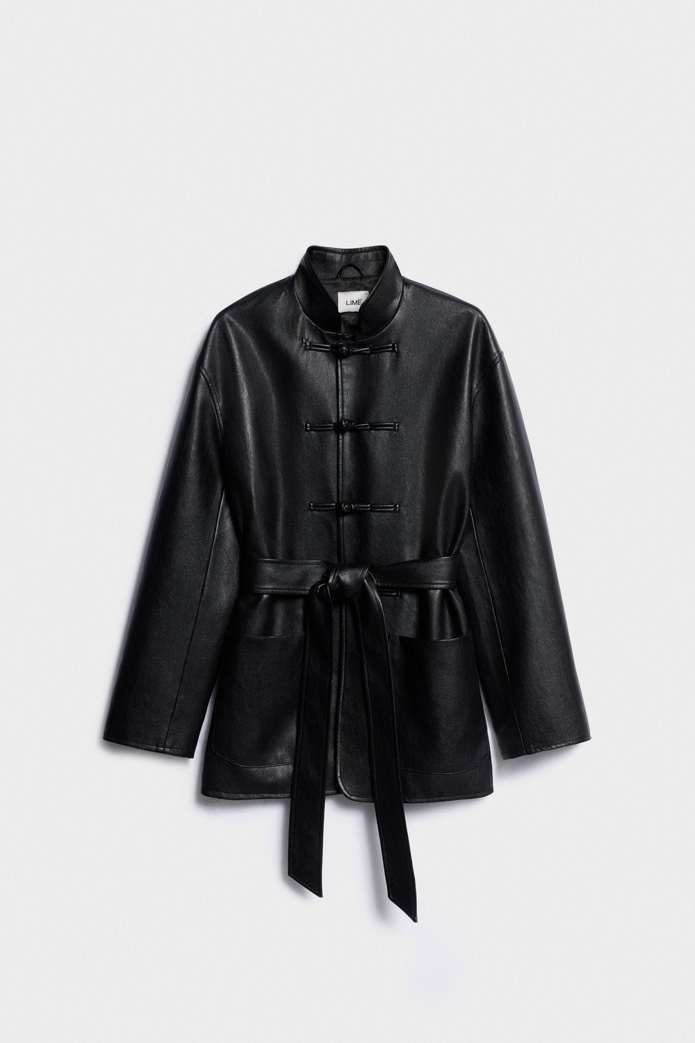 Giacca Effetto Pelle - Nero