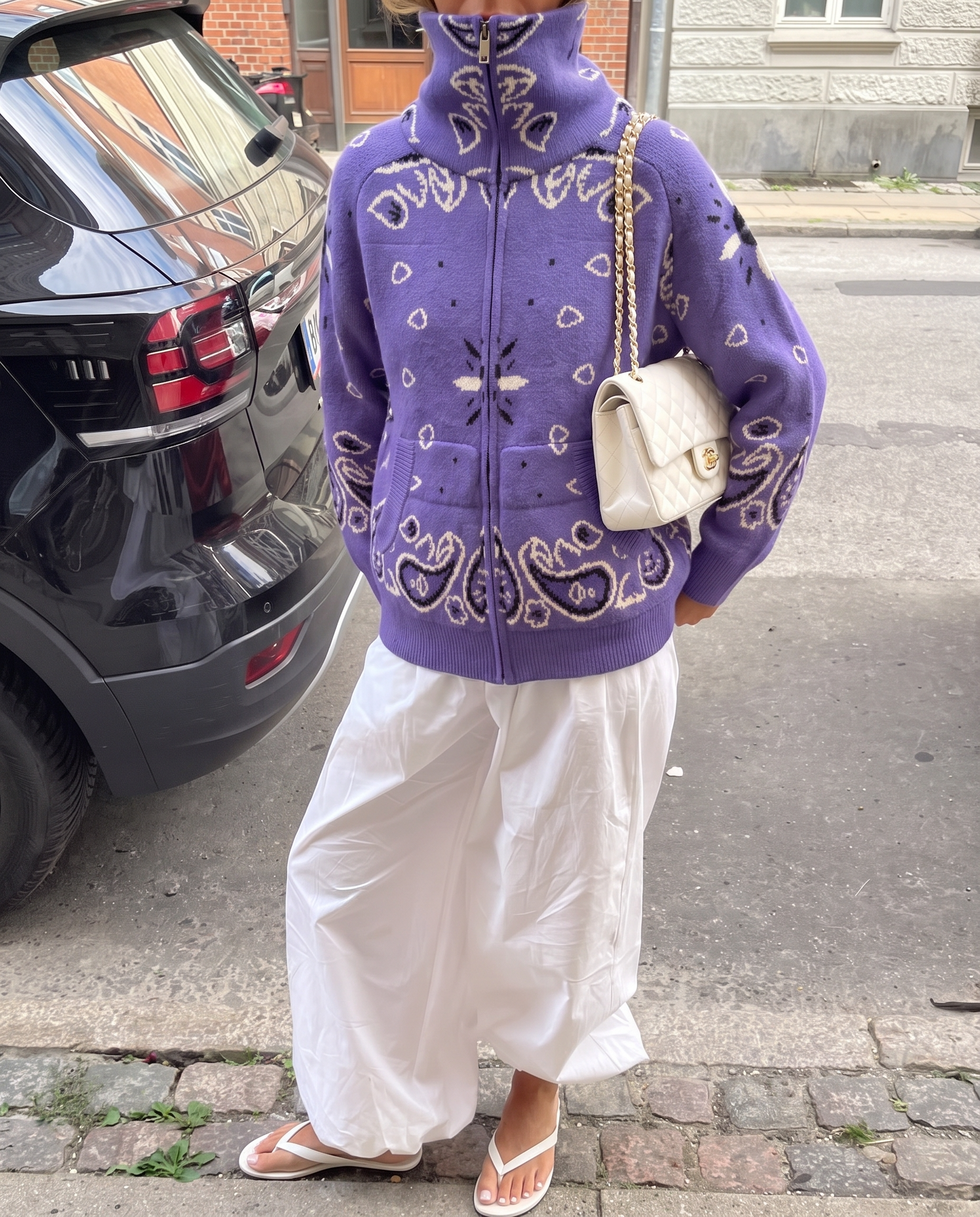 Gilet Carla Bandana - Viola