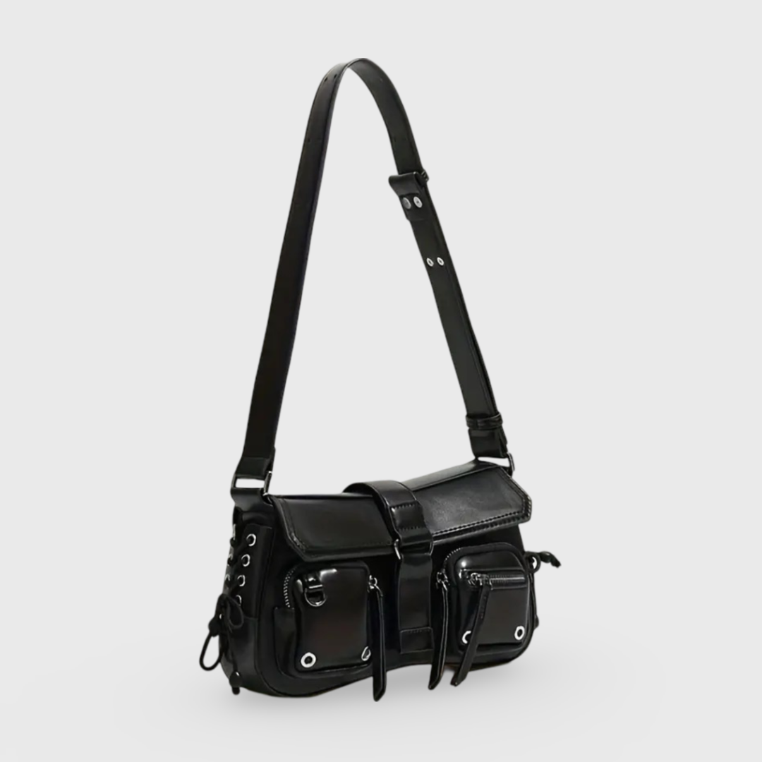 Nerella Borsa a Spalla Compatta - Nero