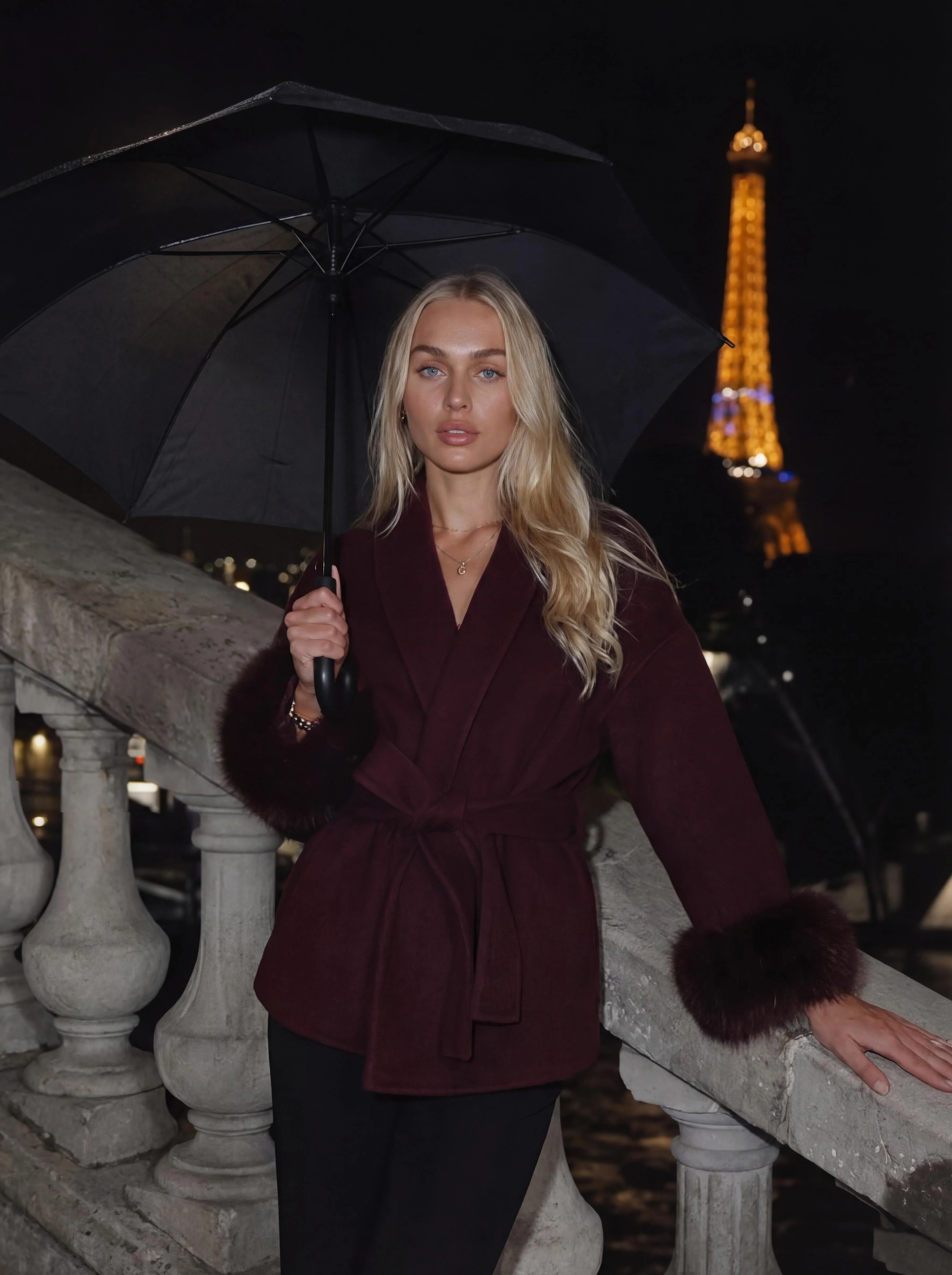 Sienna Fur Wrap Coat