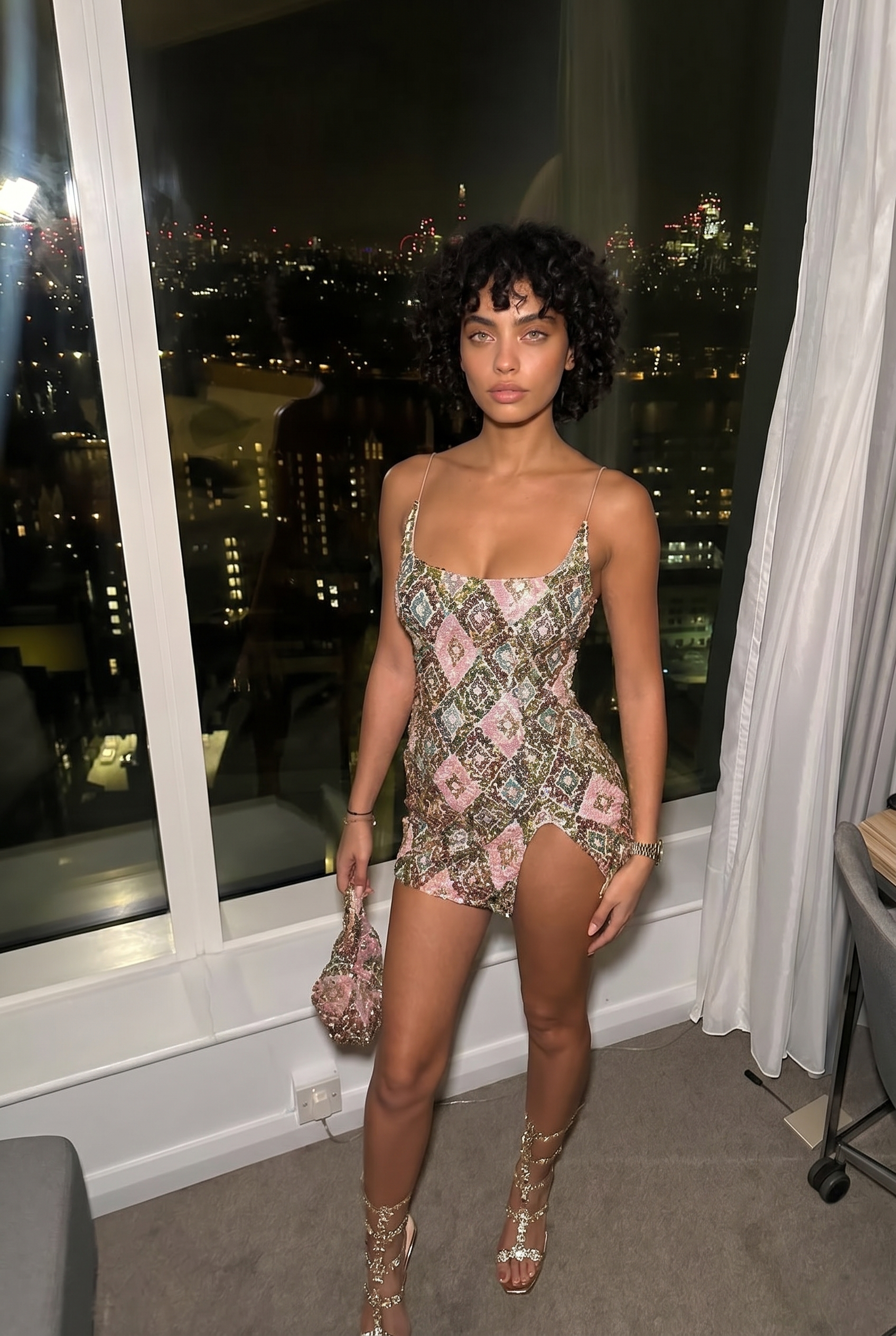 Ecurina Mini Dress - Rosa