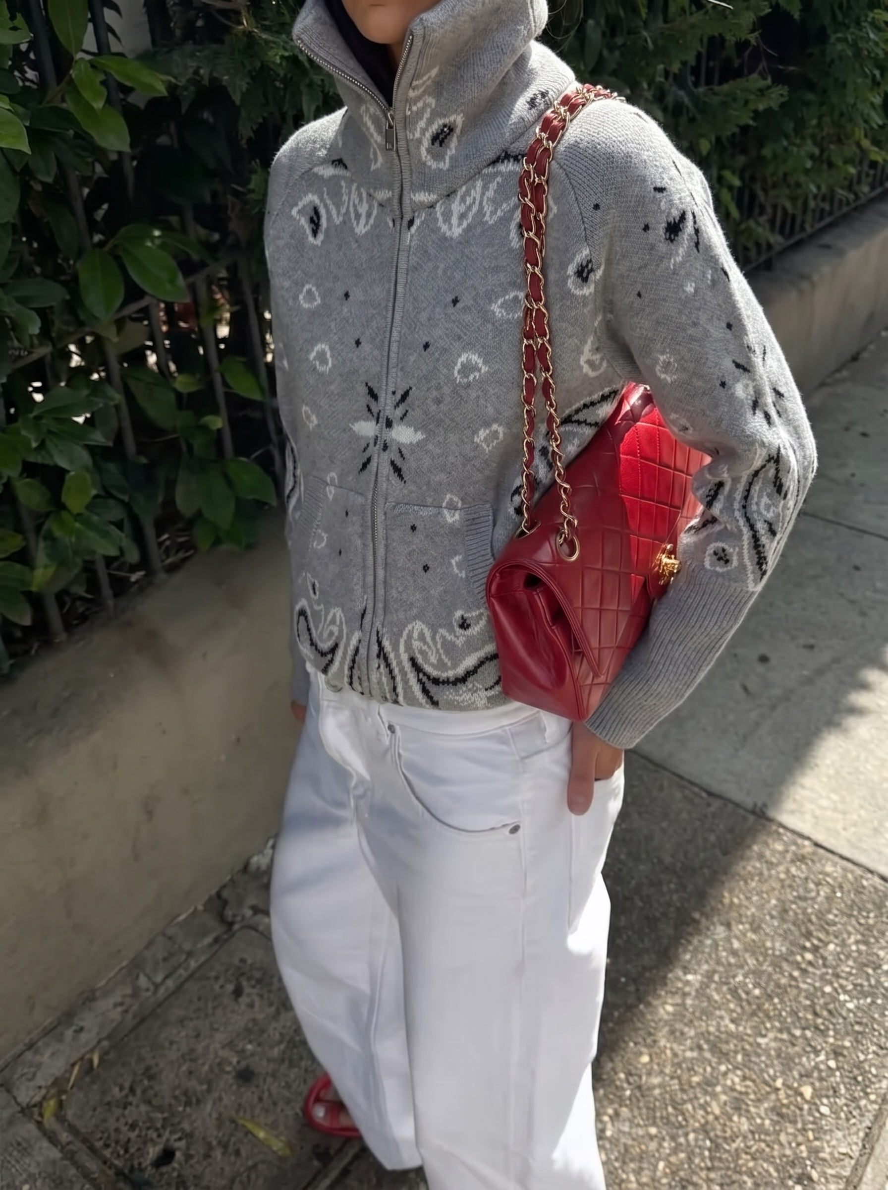 Gilet Carla Bandana - Grigio