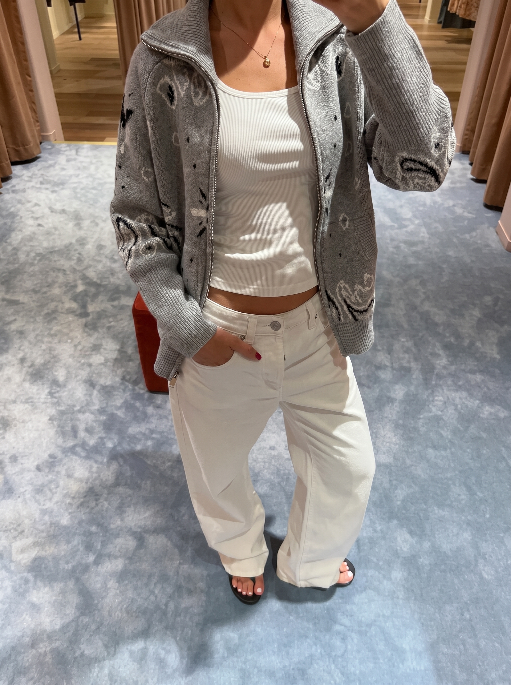 Gilet Carla Bandana - Grigio