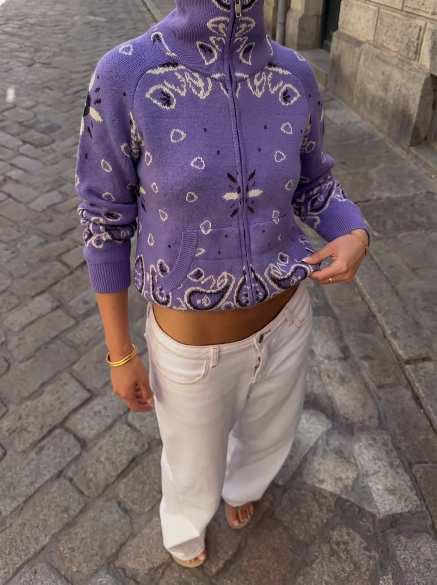 Gilet Carla Bandana - Viola