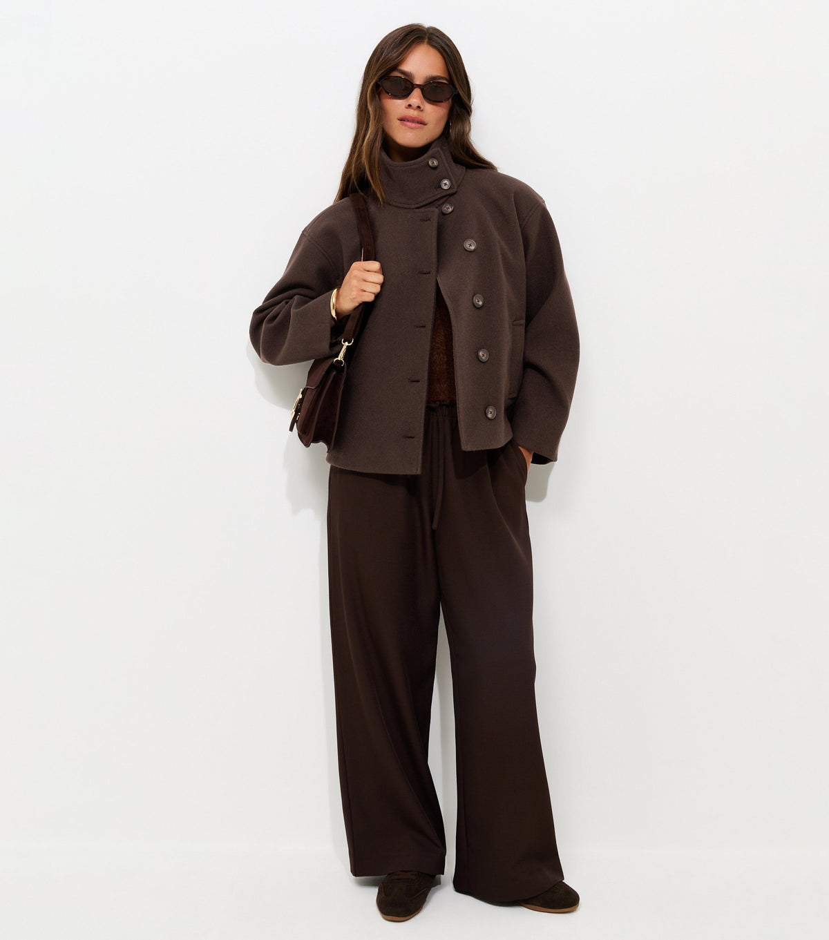 Petite Funnel Neck Jacket