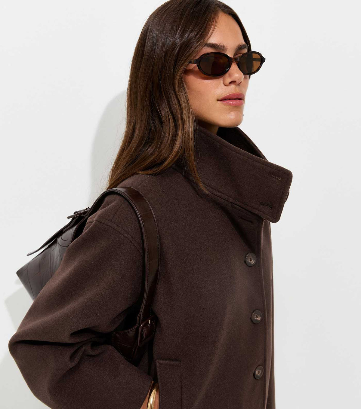 Petite Funnel Neck Jacket