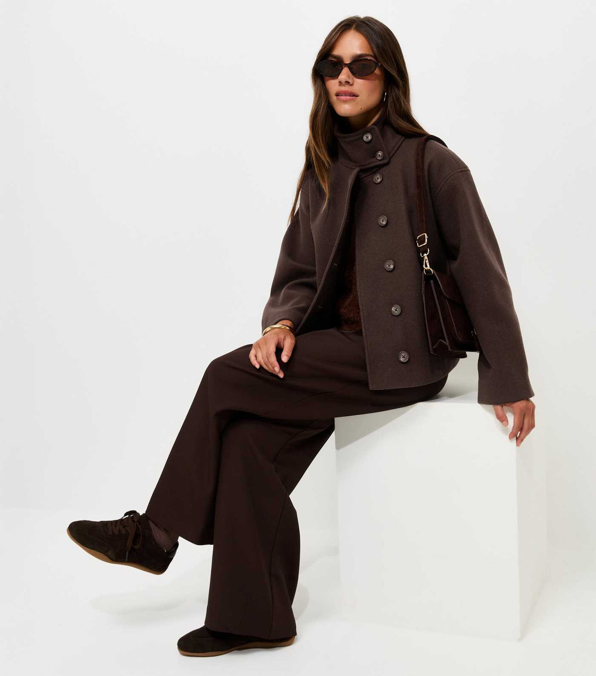 Petite Funnel Neck Jacket
