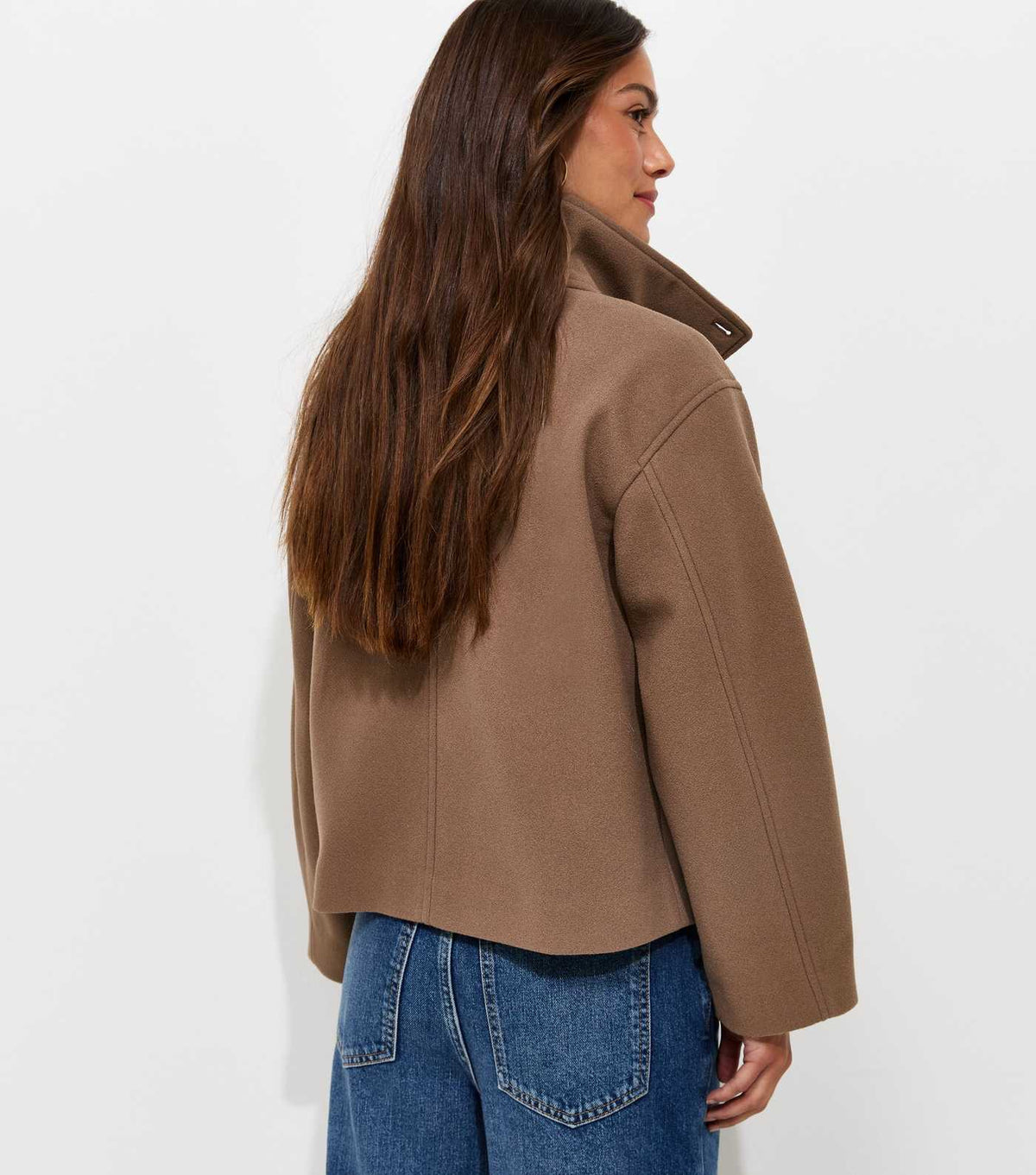 Petite Funnel Neck Jacket