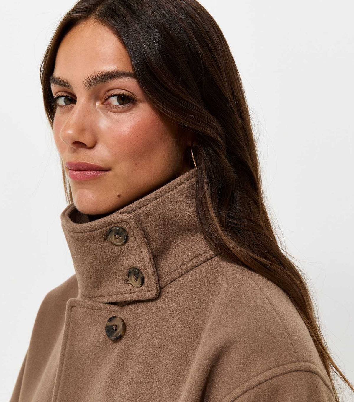 Petite Funnel Neck Jacket