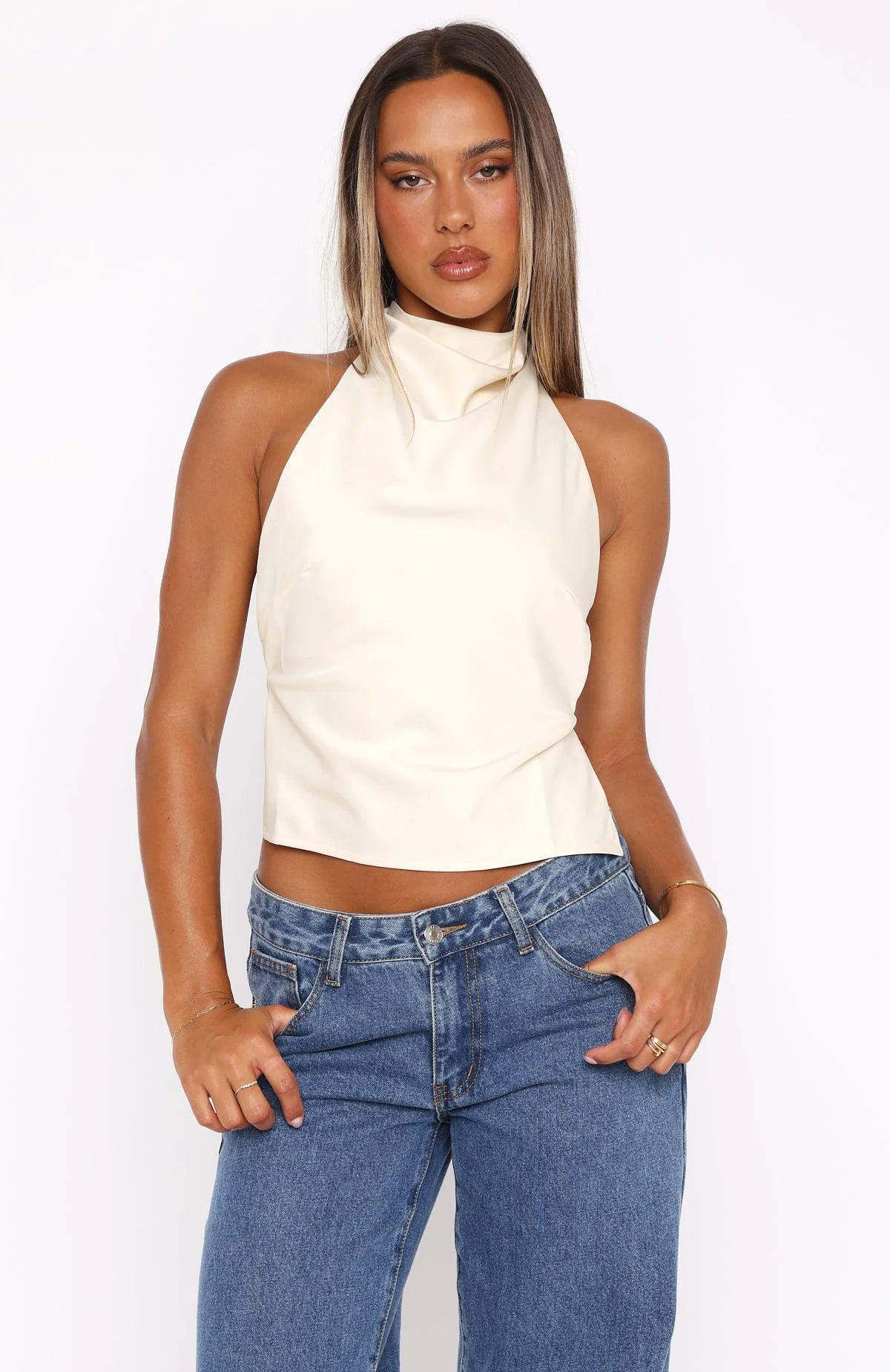 Time Passes Halter Top