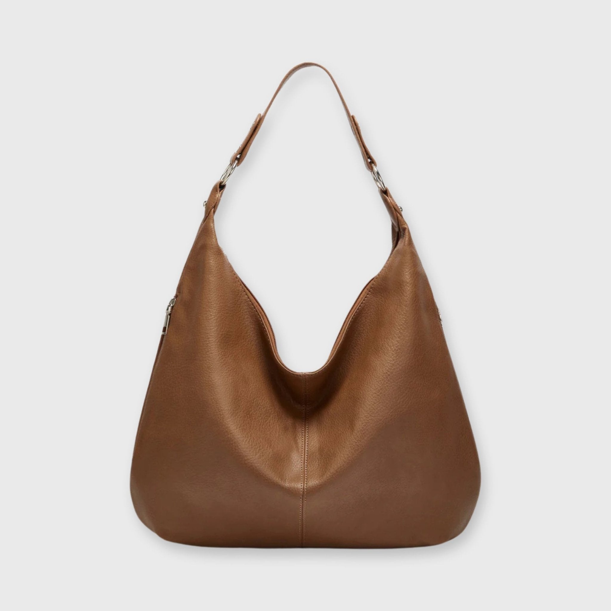Cassie Borsa Rotonda Retro - Cognac