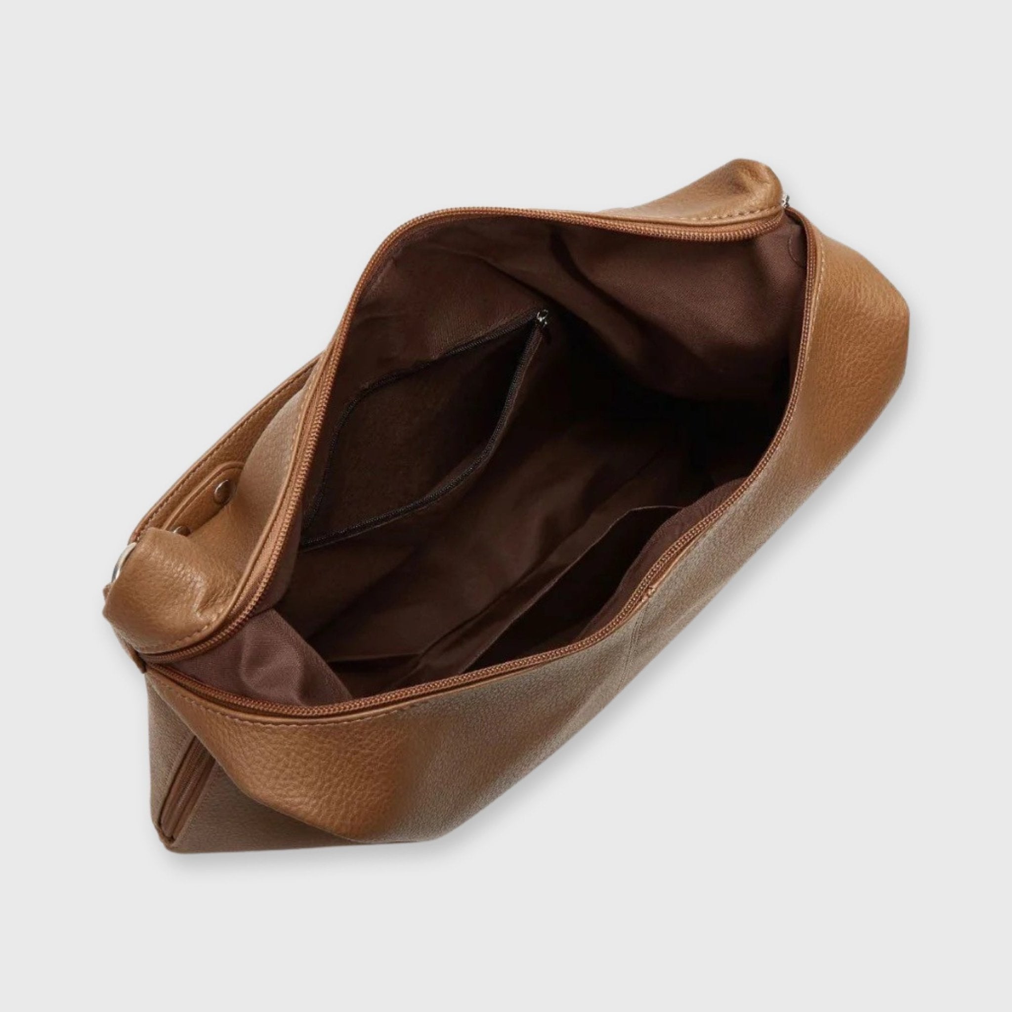 Cassie Borsa Rotonda Retro - Cognac