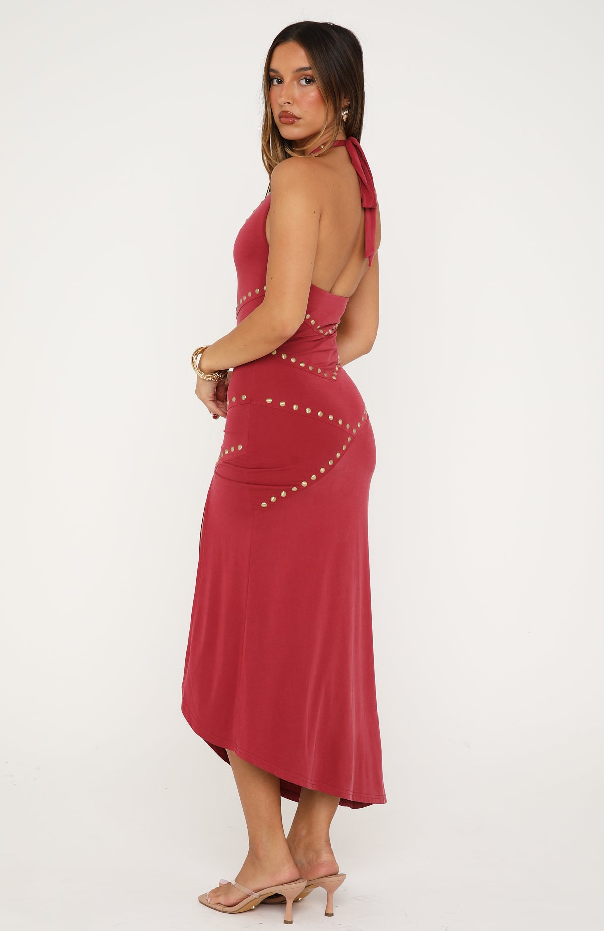 Hot To Handle Midi Dress - Lampone